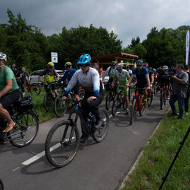 Zväčšiť fotografiu - Na koncovom úseku cyklomagistrály je rušno, pozrite si video z oficiálneho otvorenia - 20240605_PB_Cyklotrasa_088w